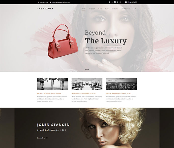 The Luxury – Dark/Light Responsive WordPress Theme