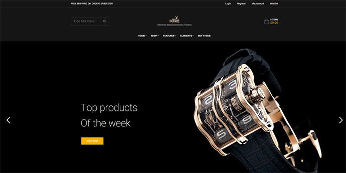 iOne - Minimal ansprechendes WooCommerce-Theme