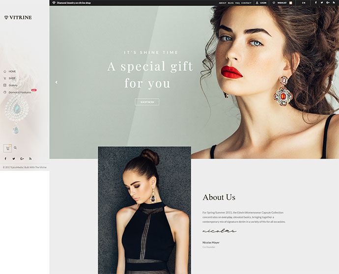 Vitrine - WooCommerce WordPress-Thema