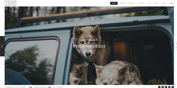 Outdoor - Kreative Fotografie / Portfolio WordPress Theme