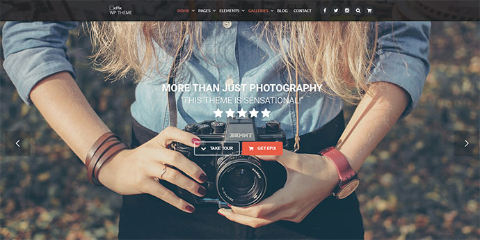 ePix - WordPress-Theme für Vollbildfotografie