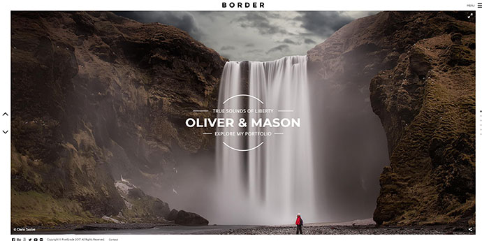 BORDER - Ein entzückendes WordPress-Thema für Fotografie