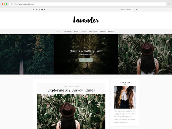 Lavander – Ein Lifestyle-responsives WordPress-Blog-Theme
