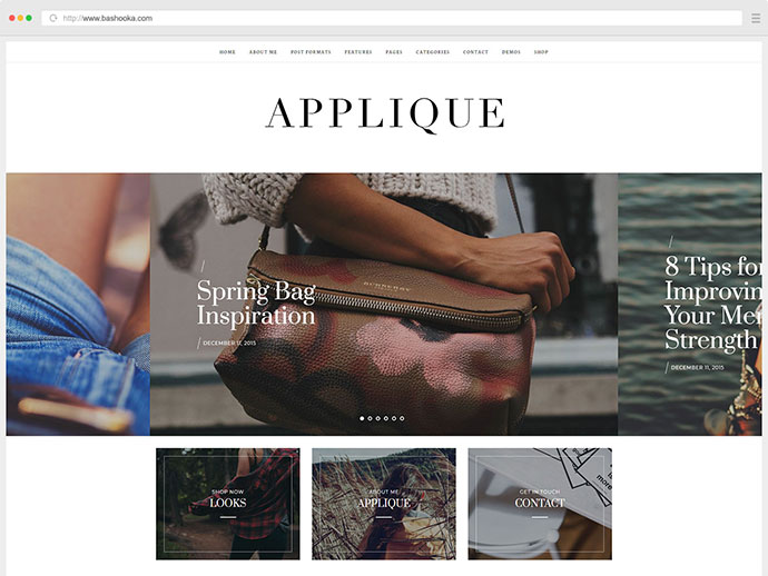 Modeblog-Thema - Applikation