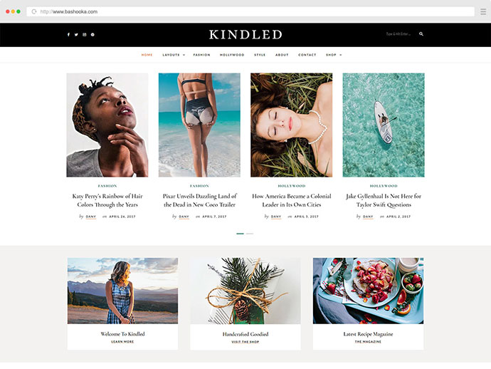 Kindled - Blog-WordPress-Theme