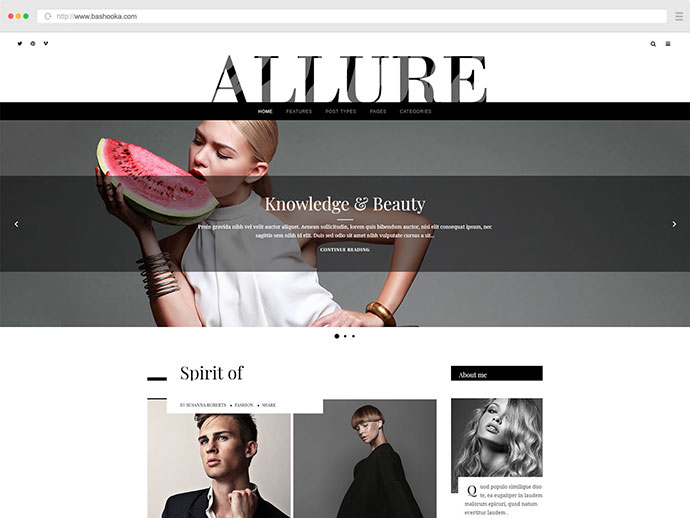 Allure - Ein modisches Blog-Thema