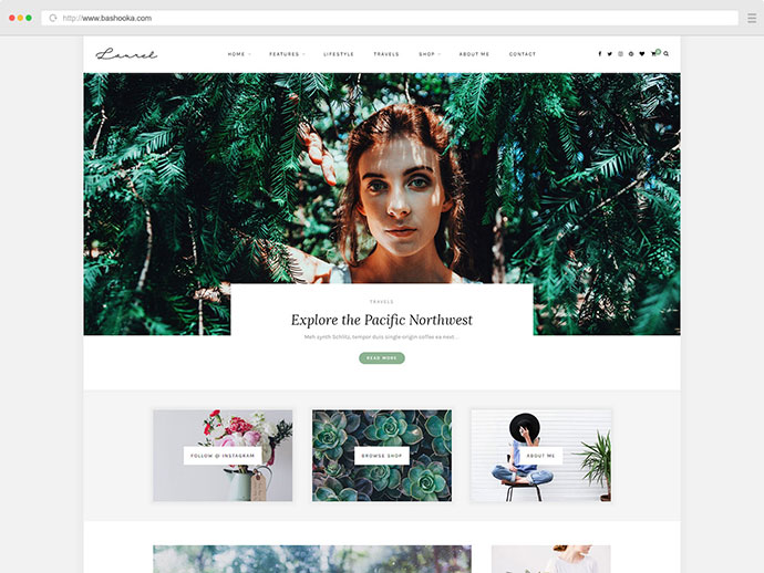 Laurel - Ein WordPress-Blog- und Shop-Theme