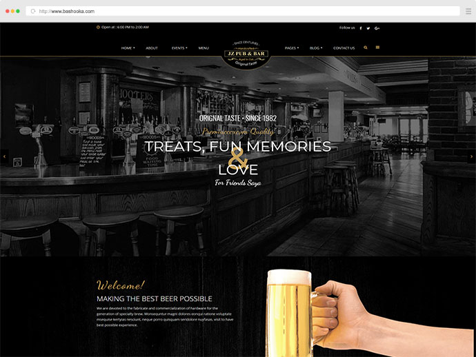 Tema WordPress Jz Pub & Bar