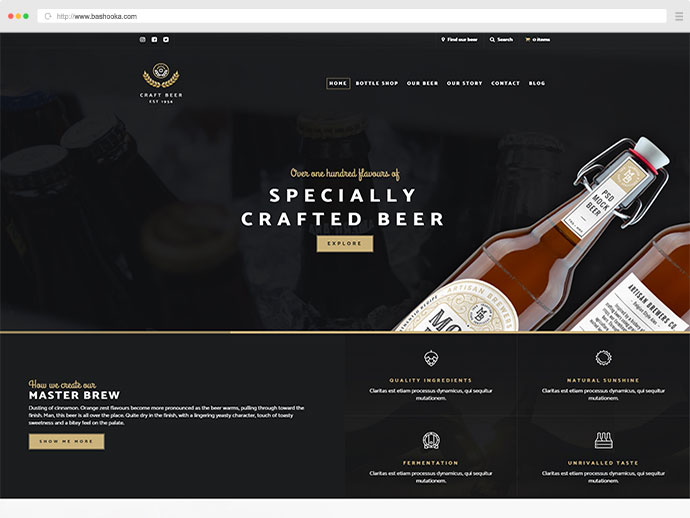 Nazione della birra artigianale - Tema WooCommerce