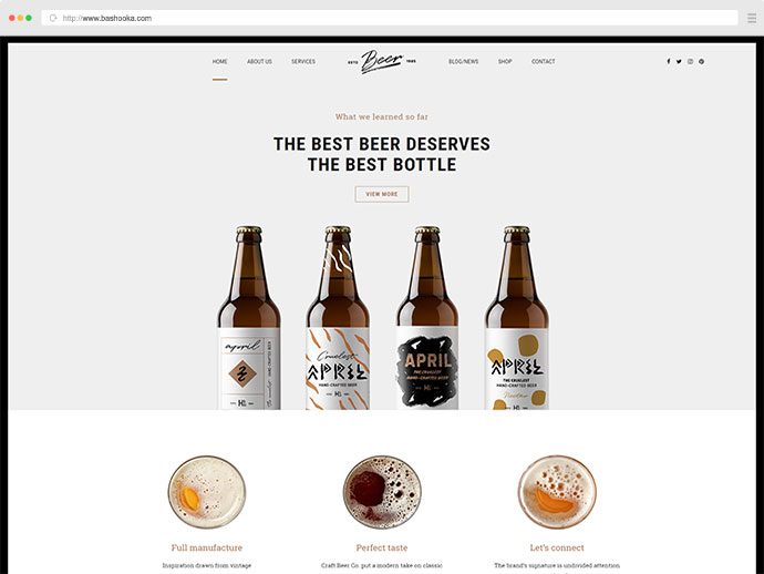 Birra artigianale - Tema WordPress per birreria o pub
