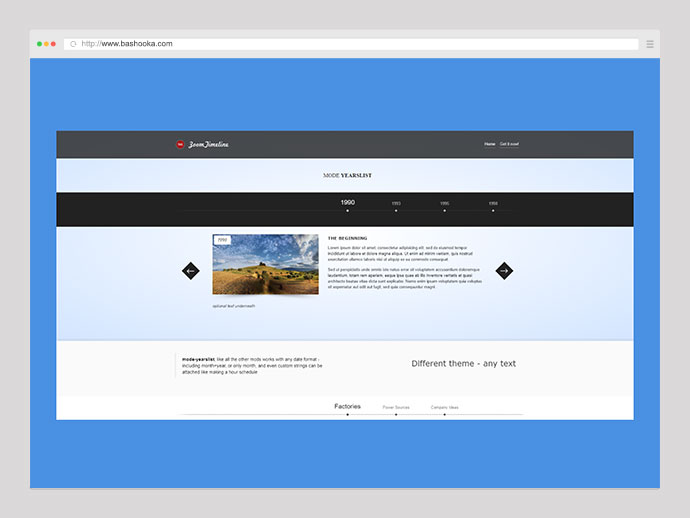ZoomTimeline - Pacchetto Timeline definitivo per WordPress