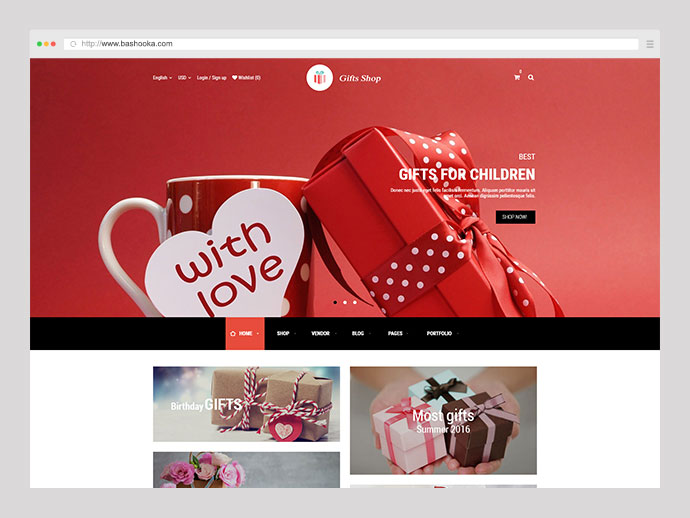 ร้านขายของกระจุกกระจิก - ของขวัญและของที่ระลึก WooCommerce WordPress Theme