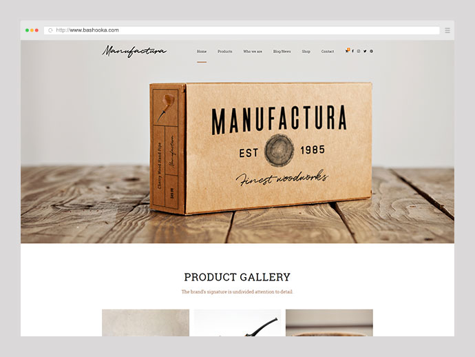 Manufactura - งานฝีมือทำมือ, ช่าง, ศิลปิน WordPress Theme