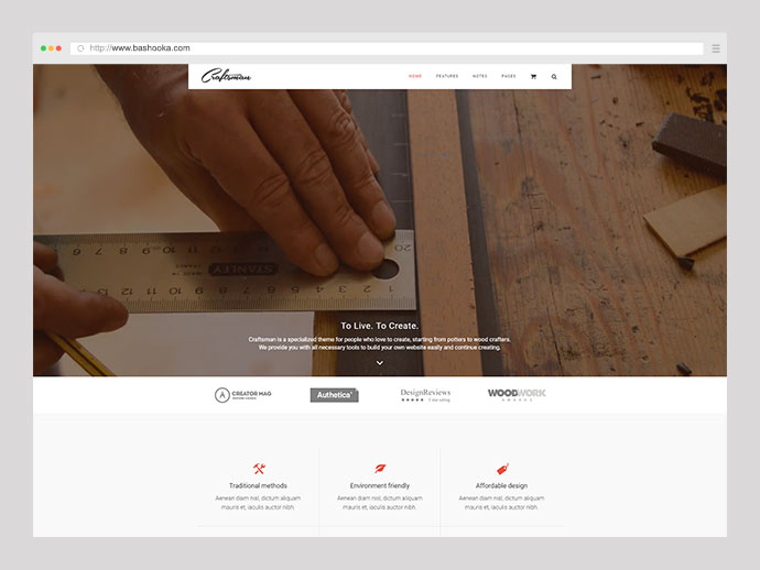 ช่างฝีมือ | ธีมงานฝีมือ WordPress