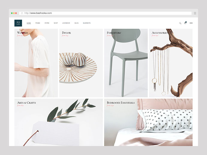 Eola - ธีม WooCommerce ที่หรูหราและอเนกประสงค์