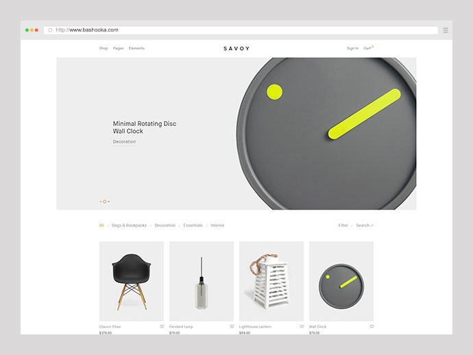 Savoy - ธีม AJAX WooCommerce ที่เรียบง่าย
