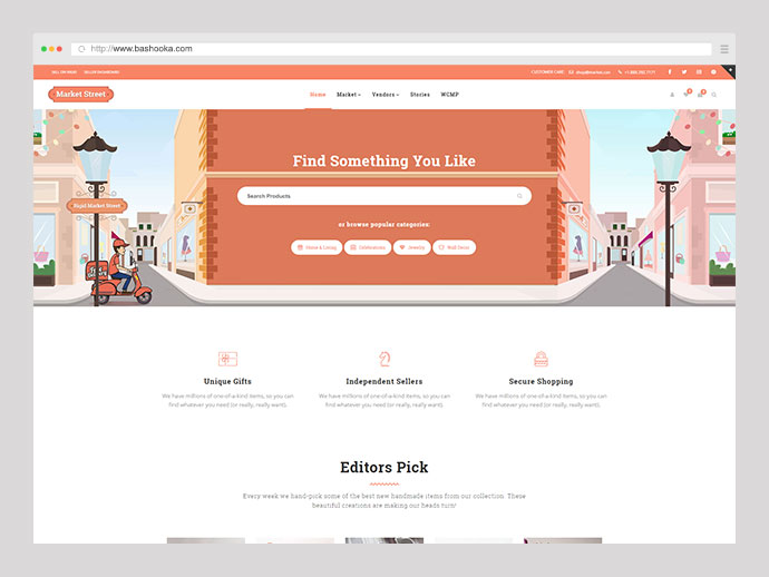 Rigid - ธีม WooCommerce สำหรับร้านค้าที่ได้รับการปรับปรุงและตลาดผู้ค้าหลายราย