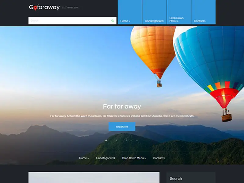 Tema Perjalanan Wordpress