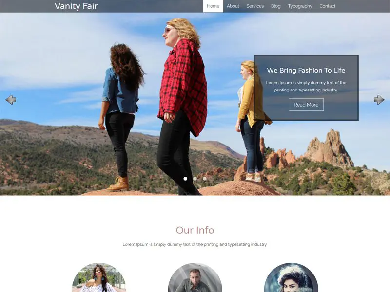 Templat Situs Web Mode Gratis