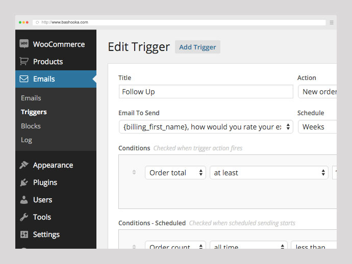 E-mails personalizados WooCommerce