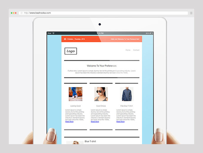 E-mail nativo - Alertas de e-mail personalizados por categoria e mais