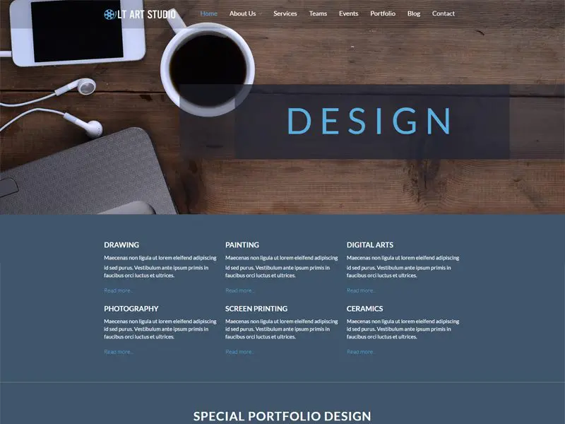 Kreatywny projekt WordPress motyw