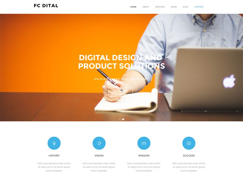 Modelo de Design Criativo Gratuito Fc Dital