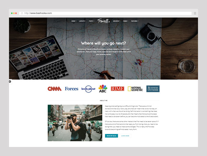 Trawell – WordPress-Reisethema