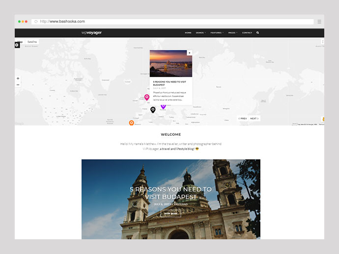 WPVoyager - Reiseblog-WordPress-Theme