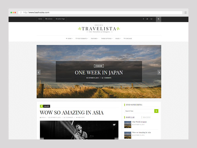 Travelista - Reiseblog-Thema