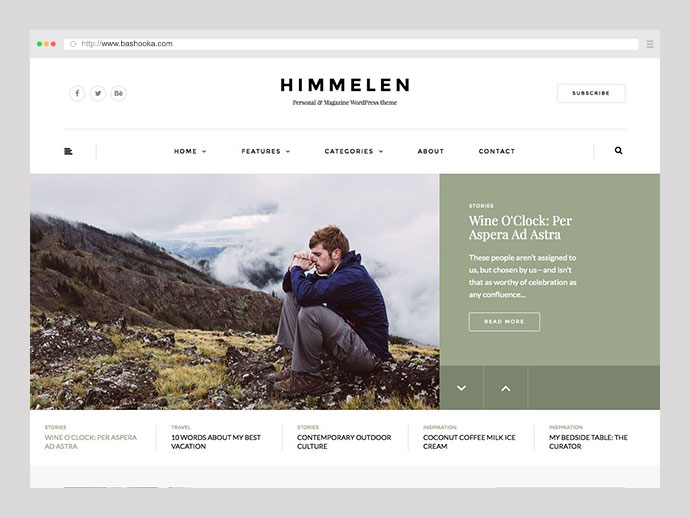 Himmelen - Persönliches WordPress-Blog-Theme