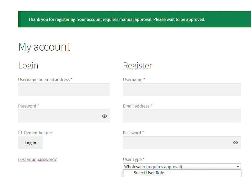 Login Formular