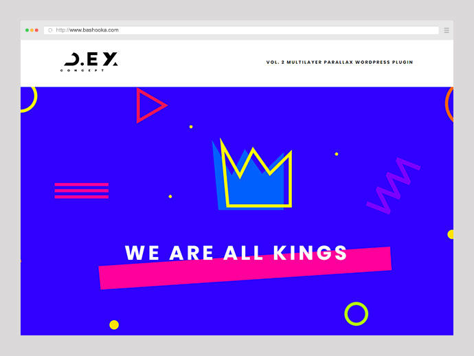 D.ex - Plugin WordPress per parallasse multistrato