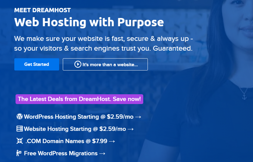 Code promotionnel pour Dreamhost