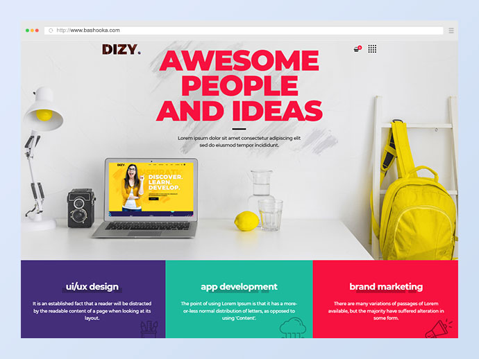 Dizy - 創意組合 WordPress 主題