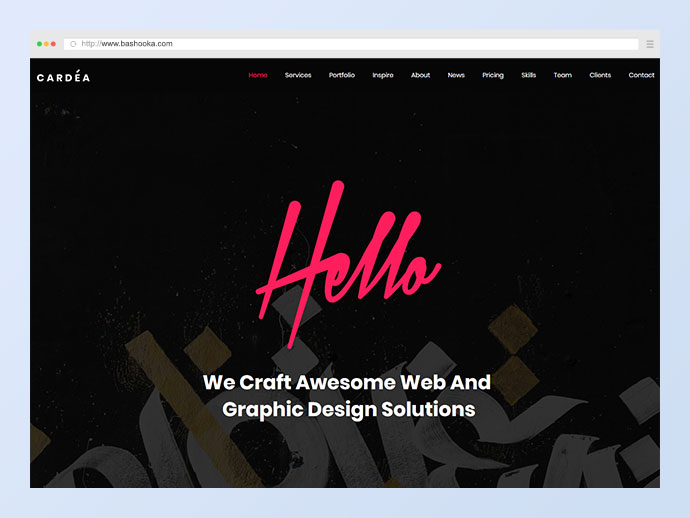 Cardea - 投資組合一頁 WordPress 主題