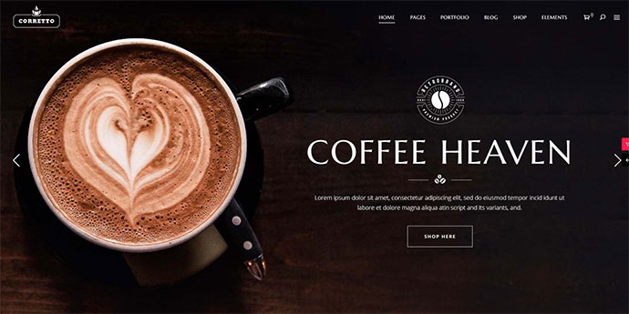 Corretto - Ein Thema für Coffeeshops und Cafés