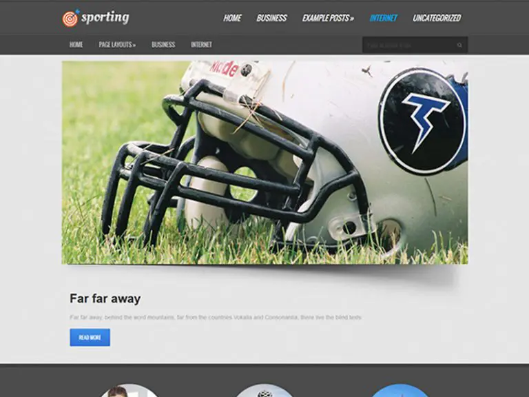 Sporting Darmowy responsywny sportowy motyw Wordpress
