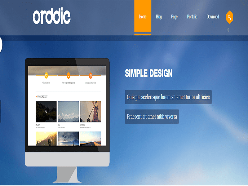 St Oddie – Fotografia di template Joomla dal design semplice