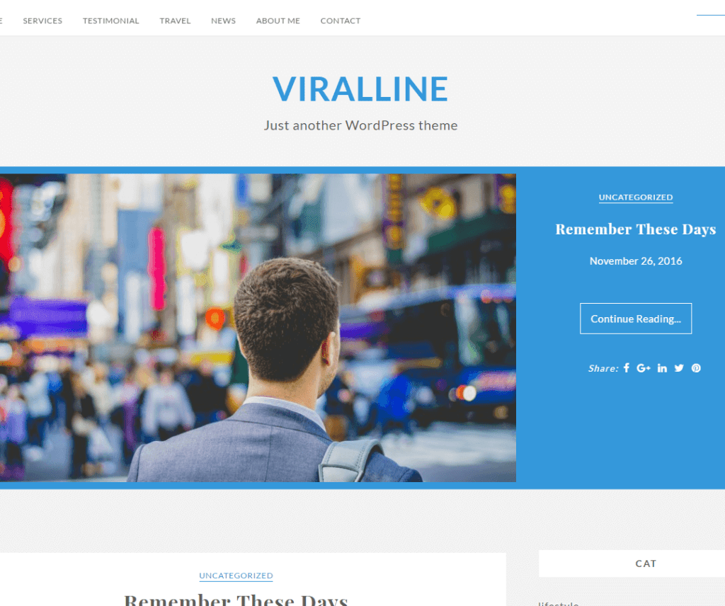 Viralline 免费时尚 Wordpress 主题