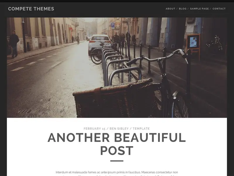 Utwory darmowego motywu Wordpress dla bloga lub czasopisma