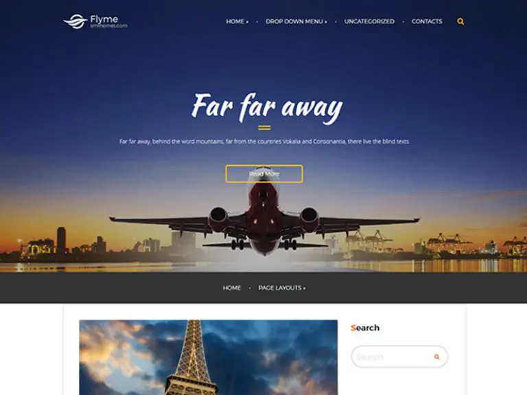 Flyme Free Responsywny motyw Wordpress na wakacje