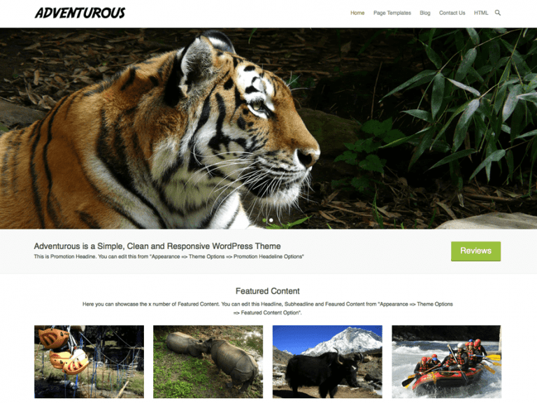Przygodowy darmowy świąteczny motyw Wordpress