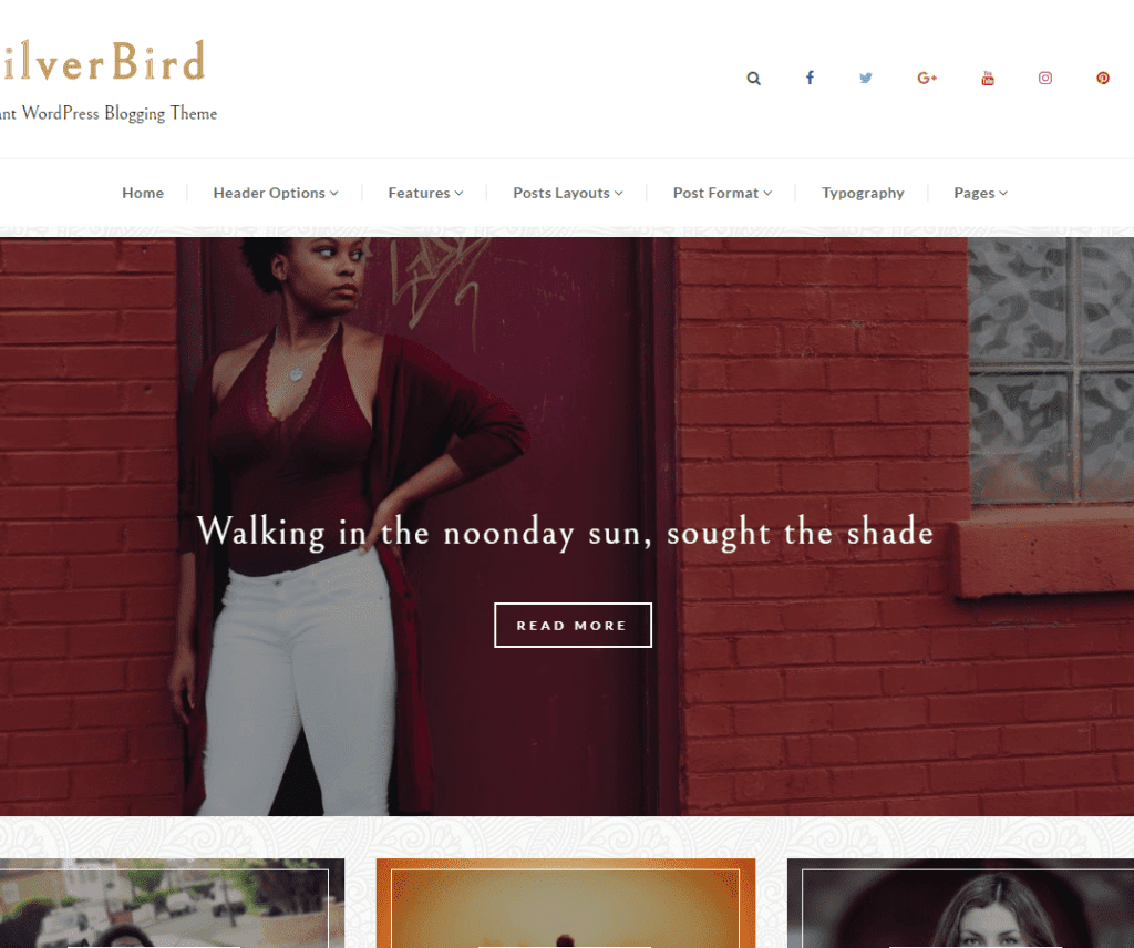 Silverbird Darmowy świąteczny motyw Wordpress