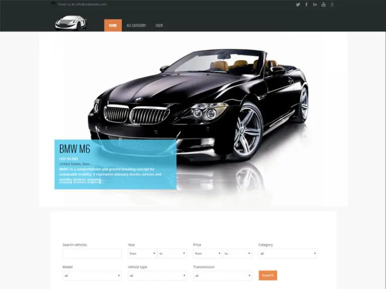 Car Free Responsive Car Joomla Template