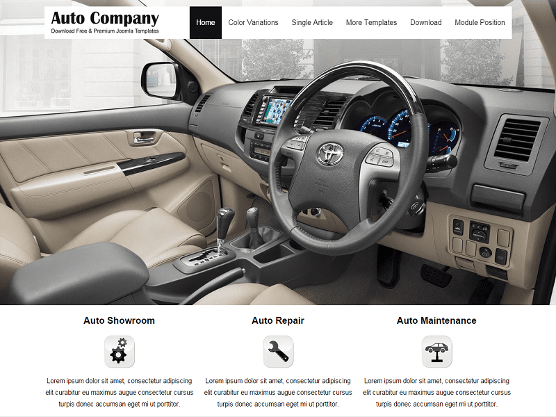 Jsr Auto Company – Darmowy szablon Joomla dla samochodu