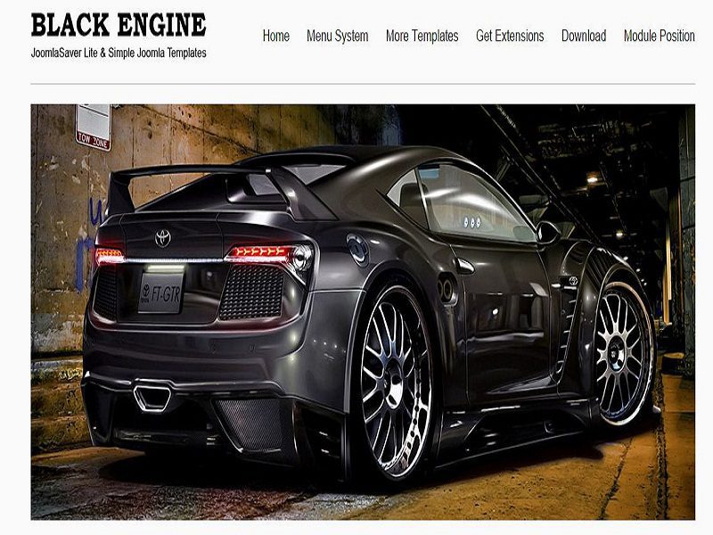 Black Engine – Szablon Joomla Black Engine