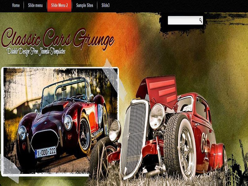 Classic Cars Grunge – Darmowy szablon Joomla dla klasycznych samochodów