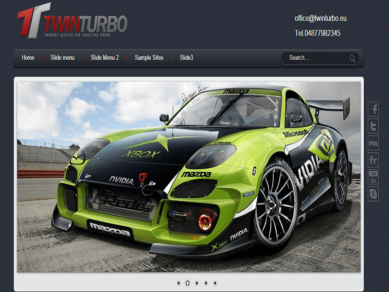 Twin Turbo Szablon Joomla Samochody Turbo