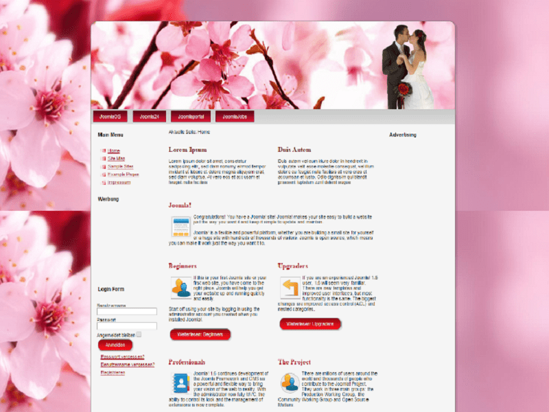 Cms Wedding – Darmowy szablon Joomla na ślub